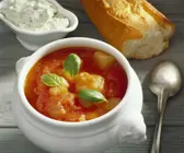Tomatensuppe mit Quark