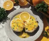 Fisch mit cremiger Orangensauce