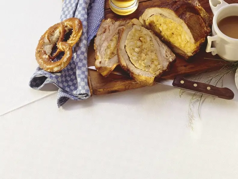 Kalbsbrust mit Semmelfüllung