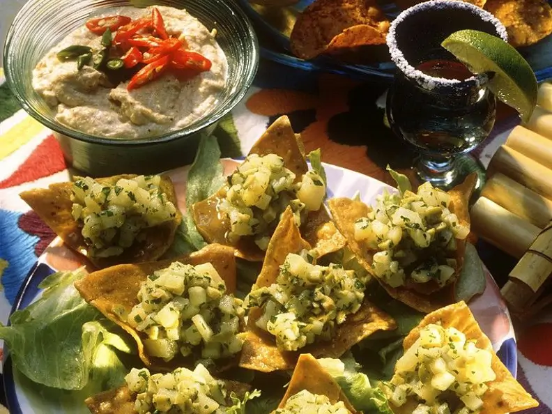 Kartoffel-Olivensalat mit Tacos