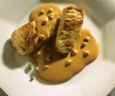 Kalbfleisch mit Pfeffersauce