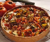Hackfleischkuchen mit Gemüse