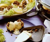 Raclette mit Hackfleisch-Champignons