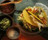 Hackfleisch-Tacos mit Dip