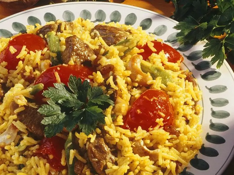 Gewürzreis mit Lamm