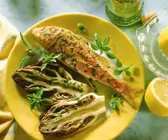 Gebratene Rotbarbe mit Radicchio