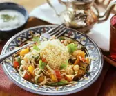 Gedünstetes Gemüse mit Couscous