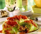Kohlrouladen aus Weißkohl