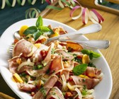 Gemüsesalat mit Zunge