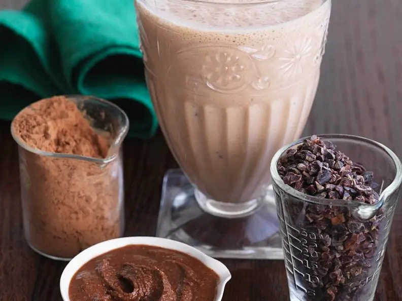 Vanille-Shake mit Kakaobutter
