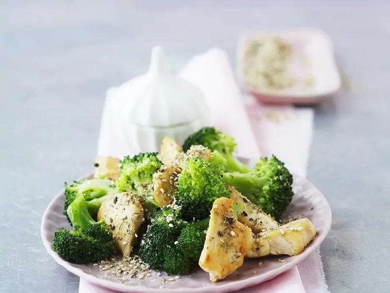 Würziges Hähnchen mit Brokkoli
