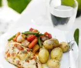 Hähnchenbrust mit Gemüse