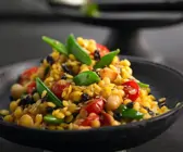 Gelbe Linsen mit Gemüse