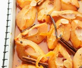 Quitten vom Blech mit Zimt, Vanille und Orangensaft