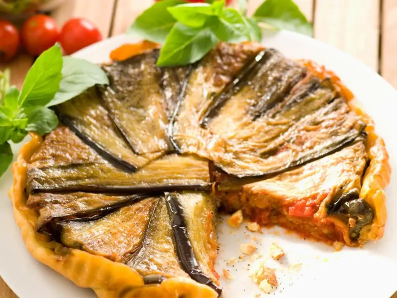 Auberginen-Lamm-Tarte Tatin