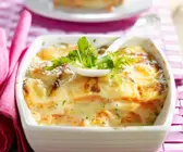 Kartoffelgratin mit Lachs