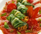 Mangold-Couscous-Röllchen