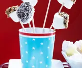 Marshmallow-Häppchen mit Schokolade