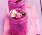 Rote Bete-Kefirsuppe