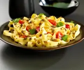 Pasta mit scharfer Koriandersauce