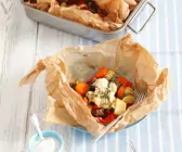 Schweinefleisch mit Käse überbacken
