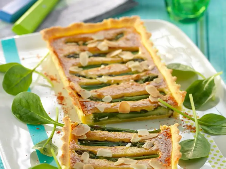 Spargel-Mandel-Tarte
