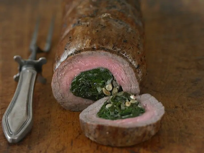 Rinderfilet mit Spinatfüllung