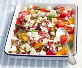 Tomaten-Paprikasalat