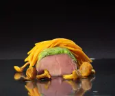 Kalbsbraten mit Kressehaube und Möhren