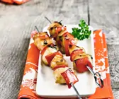 Hähnchen-Paprikaspieße
