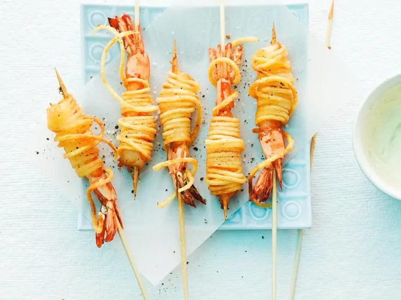 Gebackene Kartoffel-Shrimps