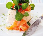 Mousse vom Räucherlachs mit Kresse