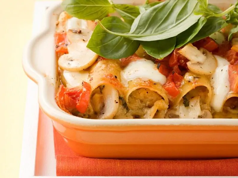 Cannelloni mit Pilz-Ricotta-Füllung