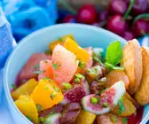 Spätsommerlicher Fruchtsalat