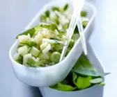 Reissalat mit Zucchini