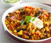 Chili mit Mais und Bohnen