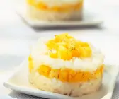 Veganer Milchreis mit Früchten