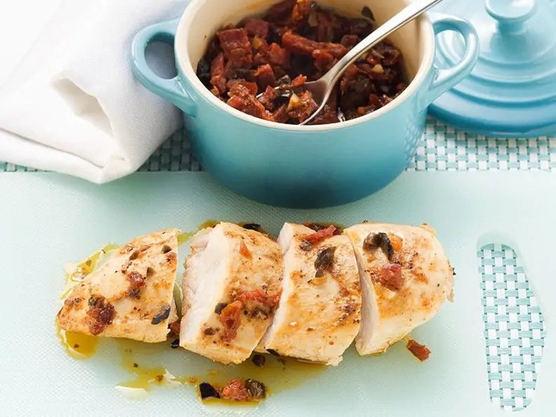 Hähnchenbrust mit Tomaten-Chorizogemüse