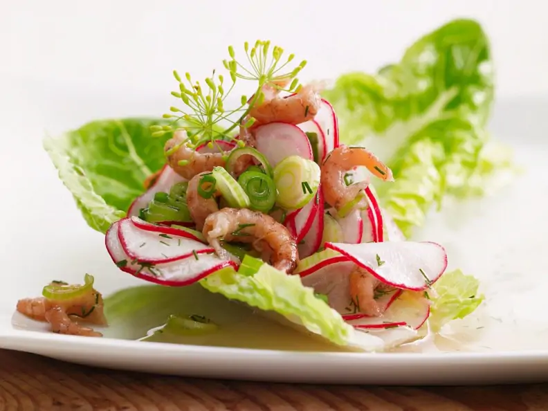 Krabben-Radieschen-Salat
