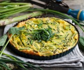 Gebackener Spargel-Omelett-Kuchen