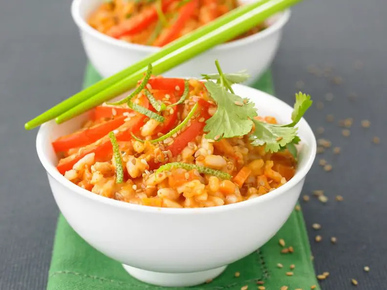 Risotto mit rotem Curry
