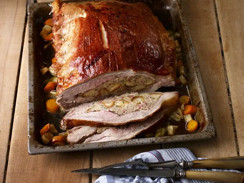 Kalbsbrust mit Semmelfüllung