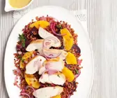 Salat aus Buchweizen, Roter Bete und Orangen