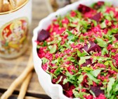Couscoussalat mit Roter Bete und Petersilie