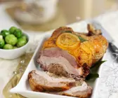 Ente mit Hähnchen gefüllt