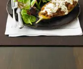 Aubergine mit Hackfleisch-Feta-Füllung