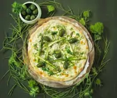 Vegane Spargelpizza