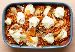 Buchweizenauflauf mit Gemüse