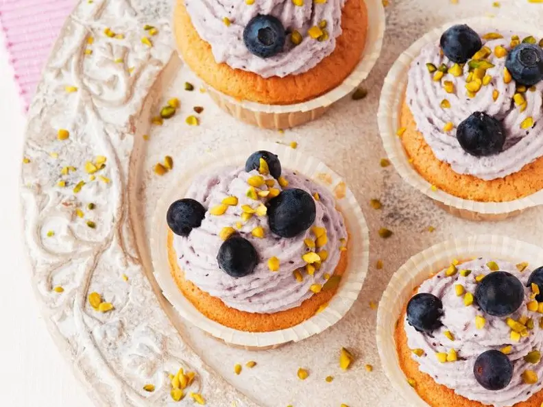 Blaubeer-Cupcakes