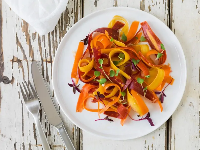 Möhrensalat mit Orangendressing